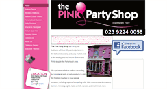Desktop Screenshot of pinkpartyshop.co.uk